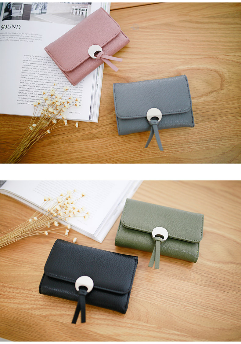 2017春秋新款女士钱包韩版小清新中短款女款钱包学生零钱包卡包潮