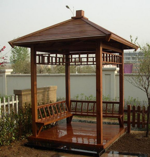 长廊座椅美人靠 樟子松防腐美人靠 凉亭 防腐木美人靠美人靠板凳