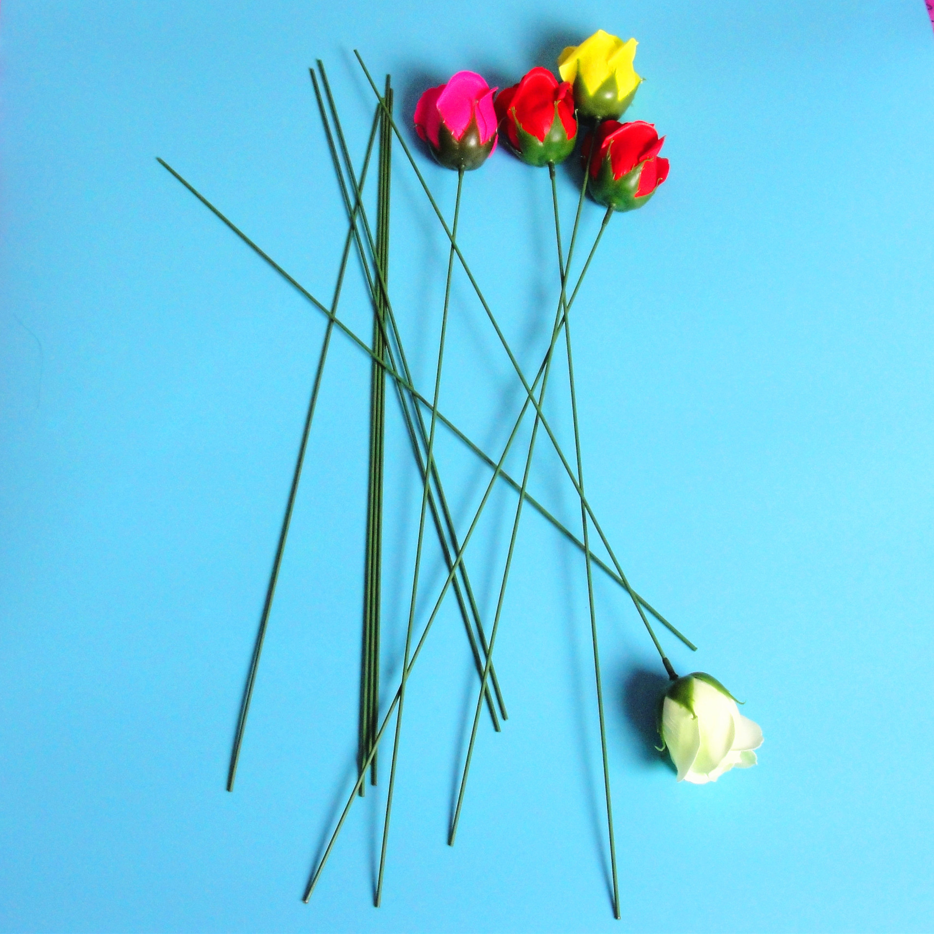 韩楼香皂花专用杆 玫瑰花杆花店用品花束材料批发