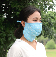 韩版夏季新款防晒护颈口罩 开口透气防尘骑行面罩运动型口罩批发