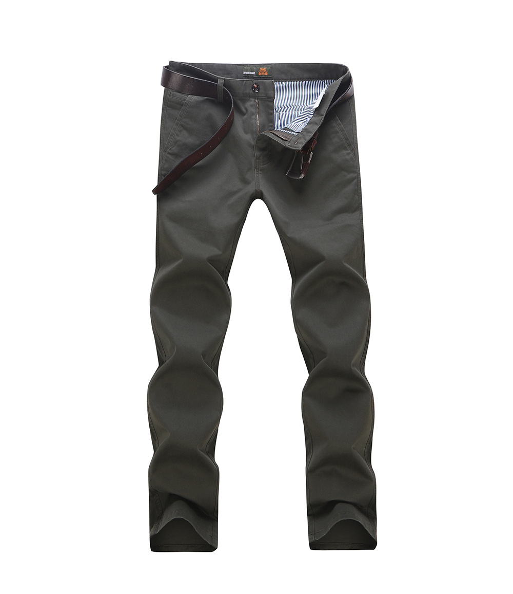 秋冬款afsjeep战地吉普男士直筒休闲裤纯棉商务宽