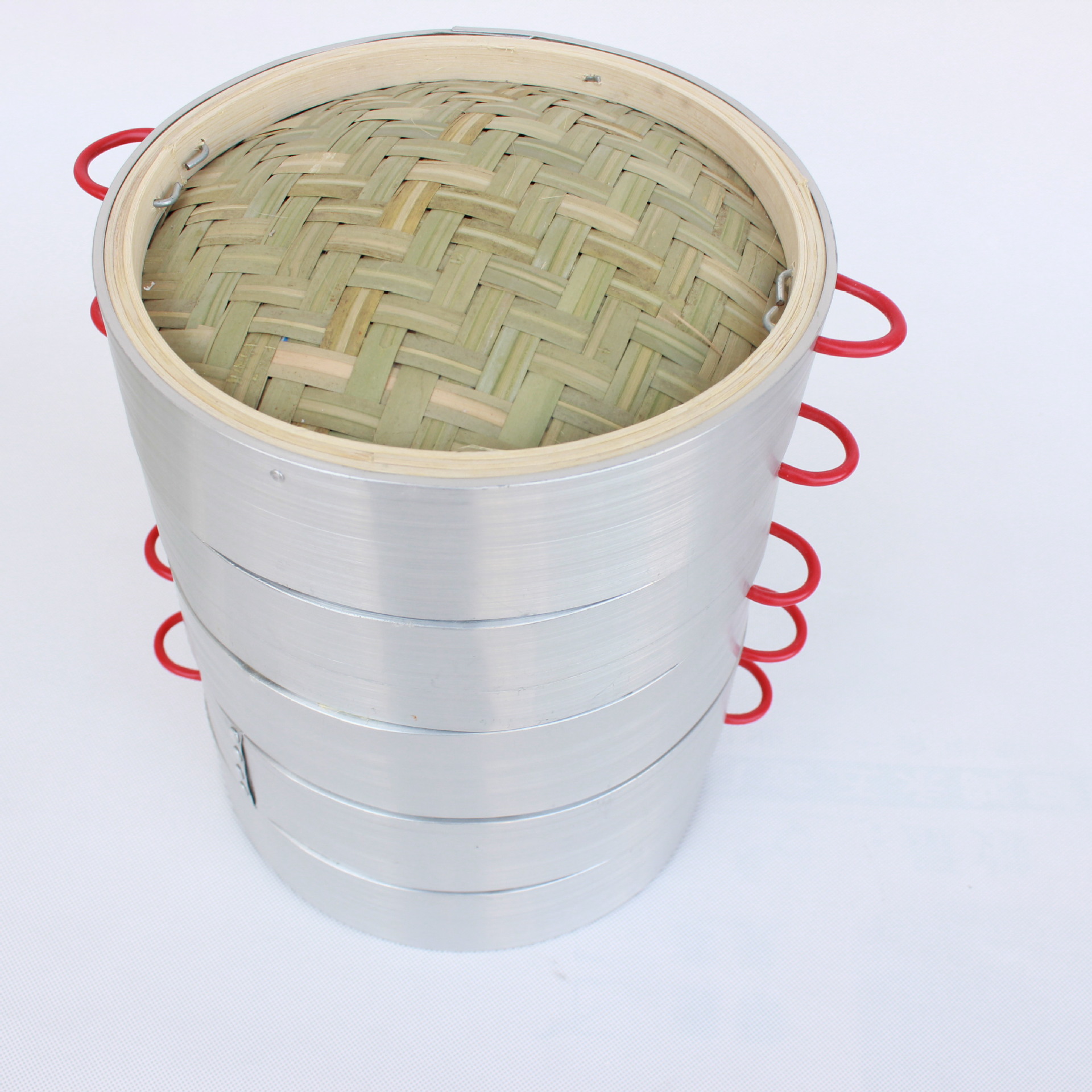 20 日用百货厨房用品批发大小笼包竹制商用铝合金蒸笼蒸包子笼屉