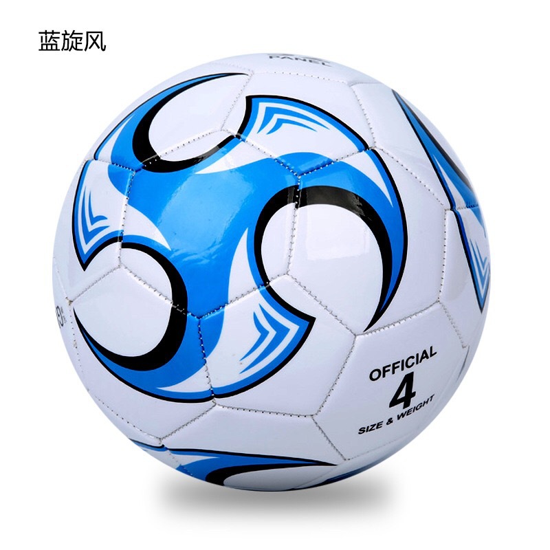 Machine-Sewing Soccer Factory in Stock Wholesale No. 4 Football Primary and Secondary School Students No. 5 PU Foam Children's Football Making Loog