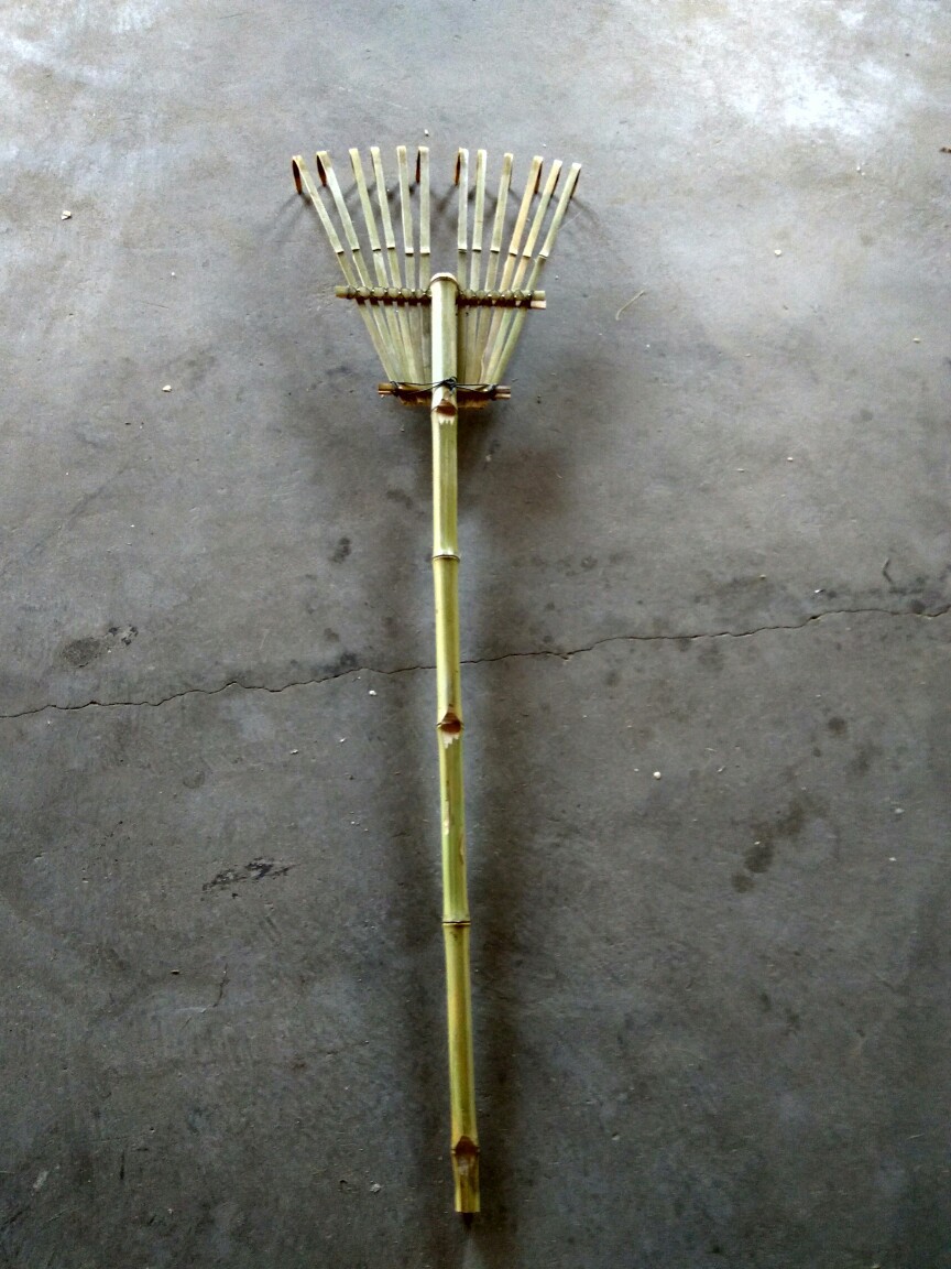 沙耙纯手工竹制品竹扒12本爪荒熊手bamboo bear hand厂家直销竹耙