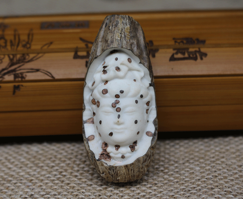 千眼菩提子雕刻观音像菩提雕刻手把件钥匙扣车挂配件批发非镶嵌