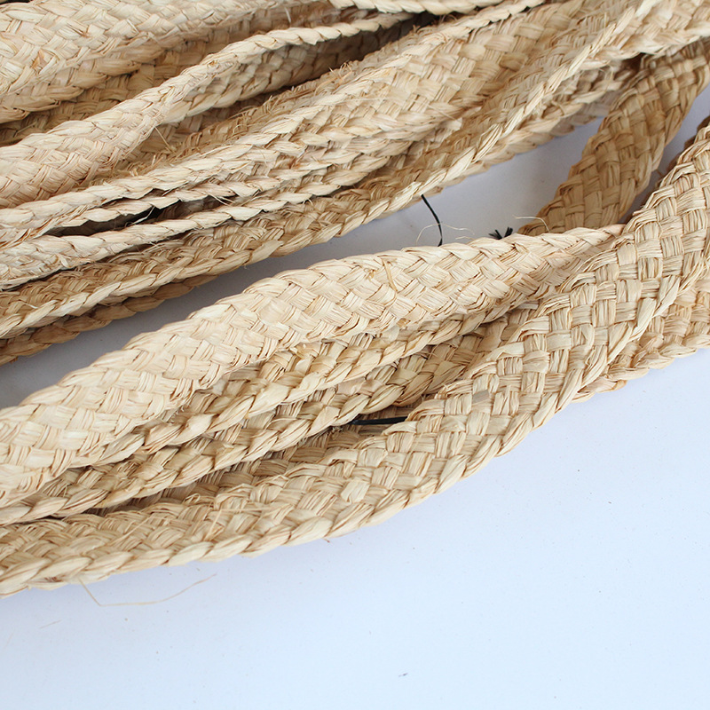 拉菲草辫五股辫七股辫手工编织植物工艺品原材料可定制