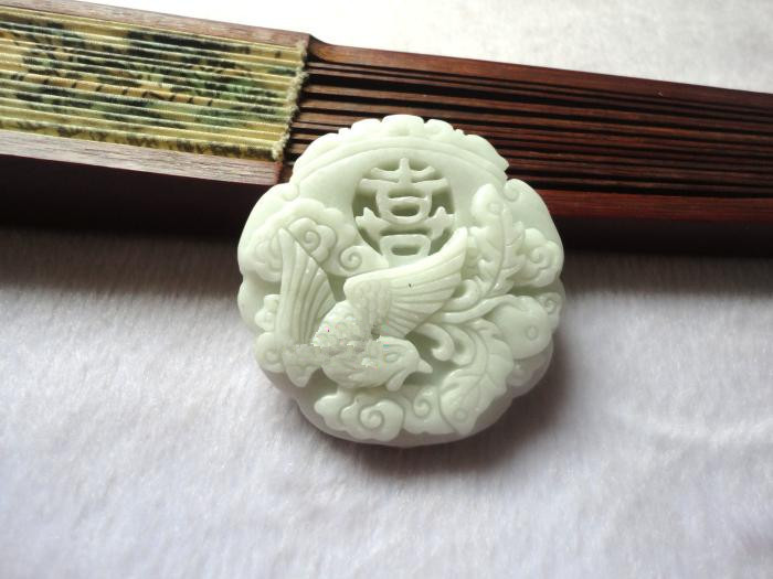 天然玉正品a货陕西蓝田玉凤凰吊坠 蓝田玉男女喜凤挂件 厂家直销