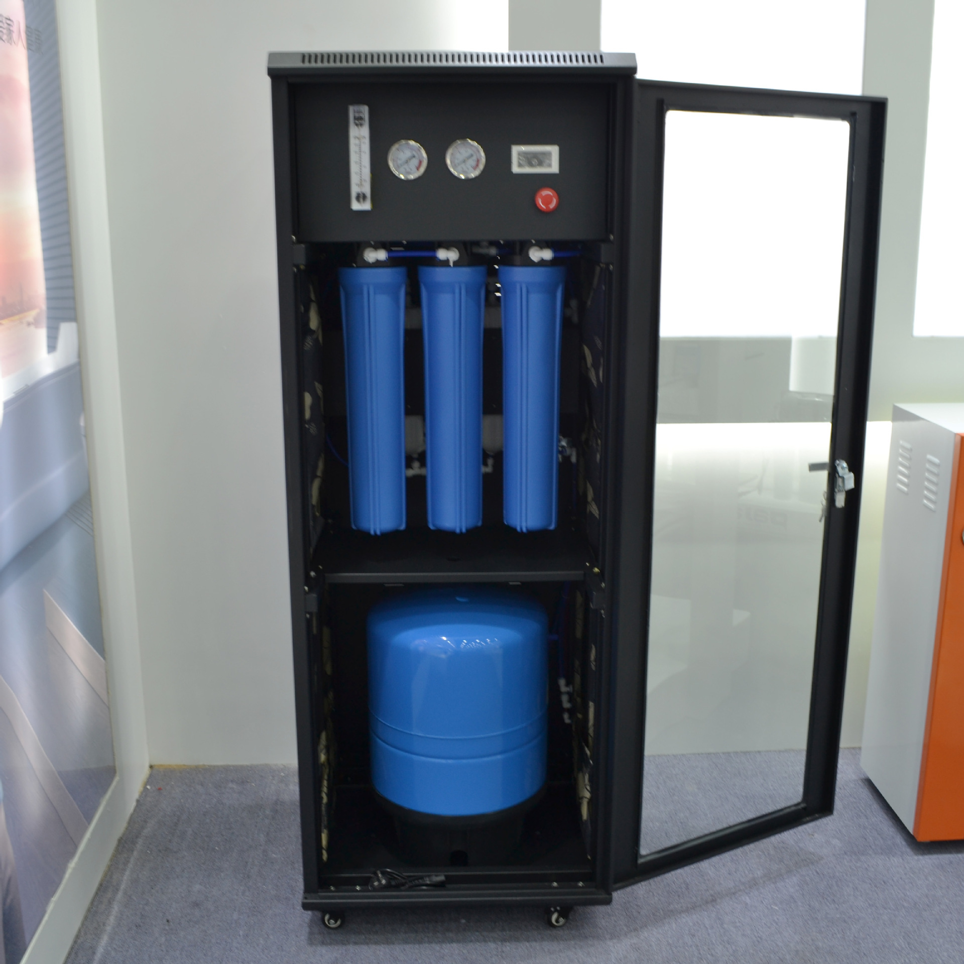 高柜商务净水器批发大流量商用纯水机豪华大型直饮反渗透ro机厂家