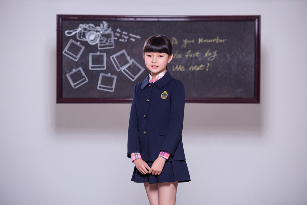 新款英伦日韩风秋冬季中小学生校服定做国际双语贵族学校校服定制