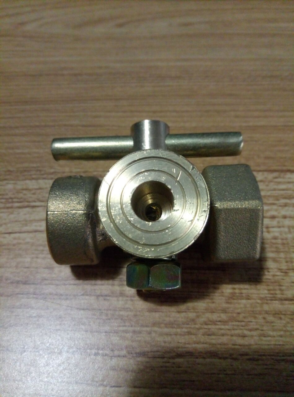 全铜旋塞防水阀门黄铜压力表三通旋塞阀内螺纹手柄旋塞批发