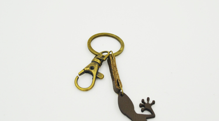 创意壁虎钥匙扣 钥匙挂链 包坠可定制logo标 高端钥匙挂件定做