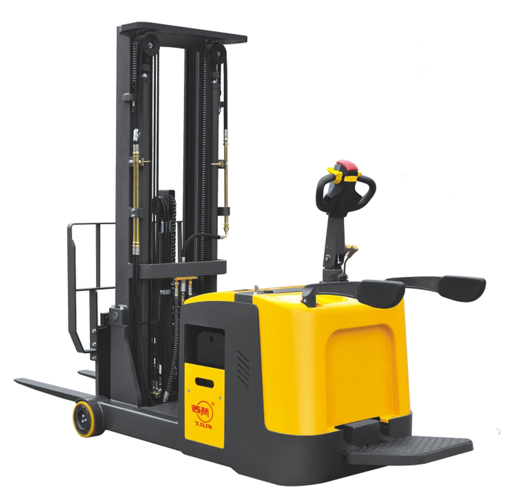 平衡重式电动堆垛车 cpd15r全电动堆高机 站驾式全自动推高车叉车