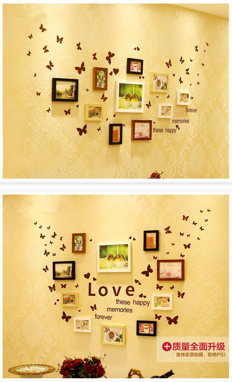 厂家直销照片墙 十全十美相框墙 照片墙 相框 10组合儿童影楼相框