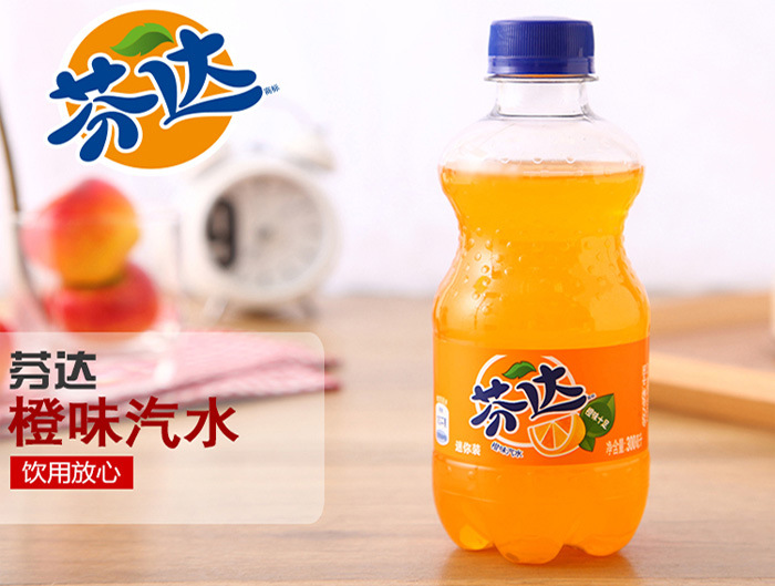 批发团购可口可乐出品迷你瓶芬达300ml*24瓶整箱单位福利多省包邮