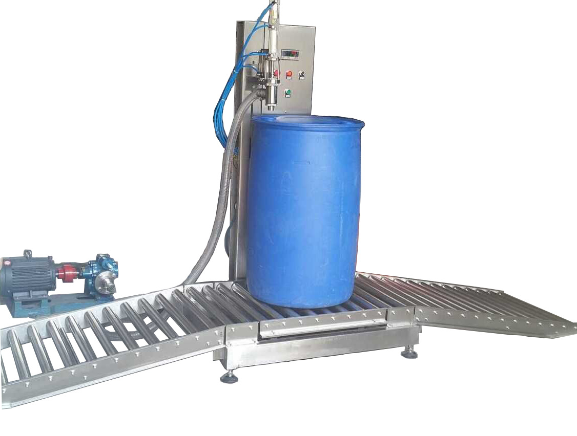 大桶装液体灌装机200升水性涂料自动称重定量液体灌装机