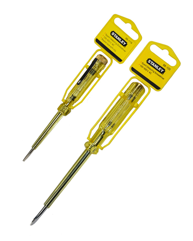 史丹利电笔螺丝刀测电螺丝批 多功能试电笔感应验电笔66-119/120