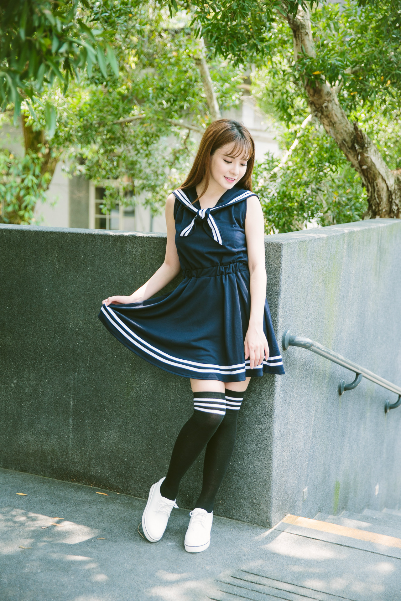 学院风水手服女高日系校班服长袖软妹jk制服百褶裙学生演出服6689