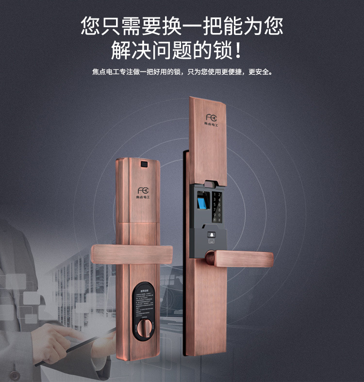 源头直供刷卡智能锁 锌合金密码锁 指纹锁防盗门锁家用电子