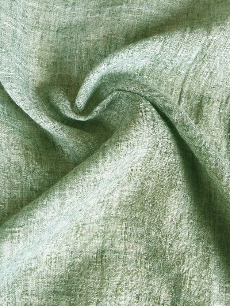 厂家直销现货春夏女装童装服装用布镂空窗格花纯棉素色小提花面料