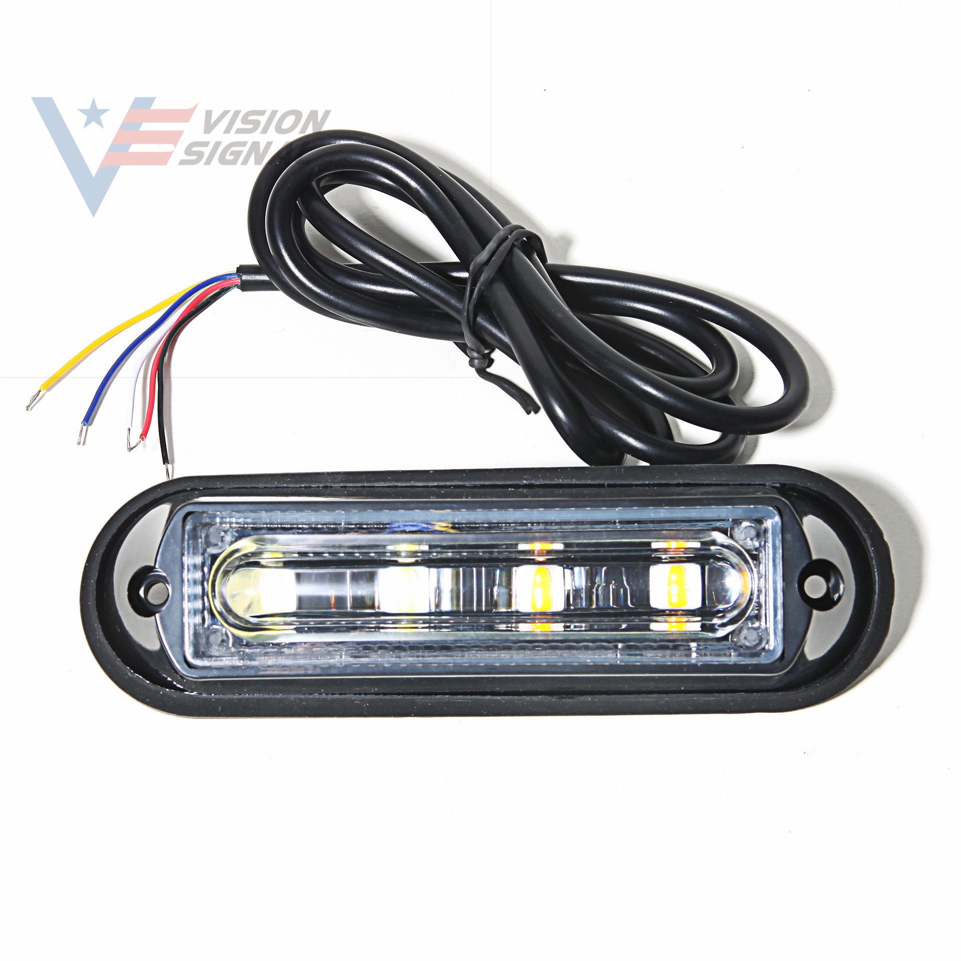 4led爆闪灯 5线4led侧边灯 货车车门灯 警示灯 4led卡车灯