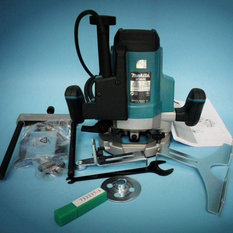 makita牧田电木铣m3600b 家具修边机 大锣机 雕刻机 木工开槽机