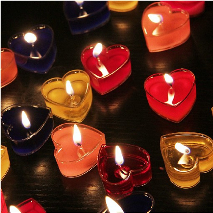 心形无烟蜡烛 浪漫心型蜡烛 创意 婚庆蜡烛 爱心摆图蜡烛厂家批发