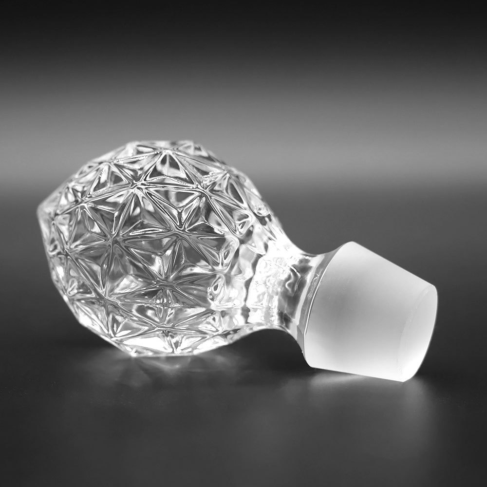 四川火速厂家提供定制 高档酒瓶盖 洋酒透明玻璃瓶盖子磨砂头