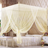 wholesale court Stainless steel pipe Three-door princess to ground Mosquito net Manufactor Direct selling Mosquito net