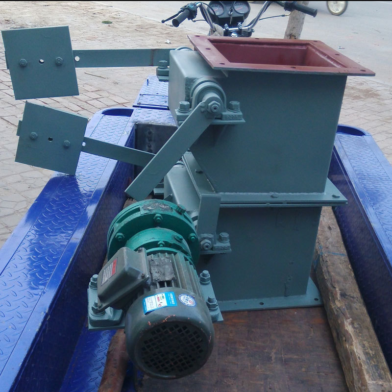 电动双层卸灰阀 双层翻板阀 双层翻板锁风300*300 卸灰阀