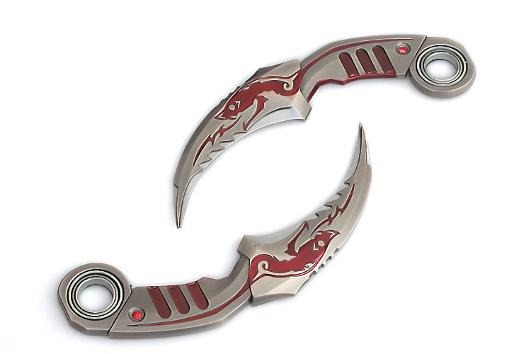 cf武器 双持毒牙 黄金毒牙对装可旋 未开刃生死狙击兵器模型周边