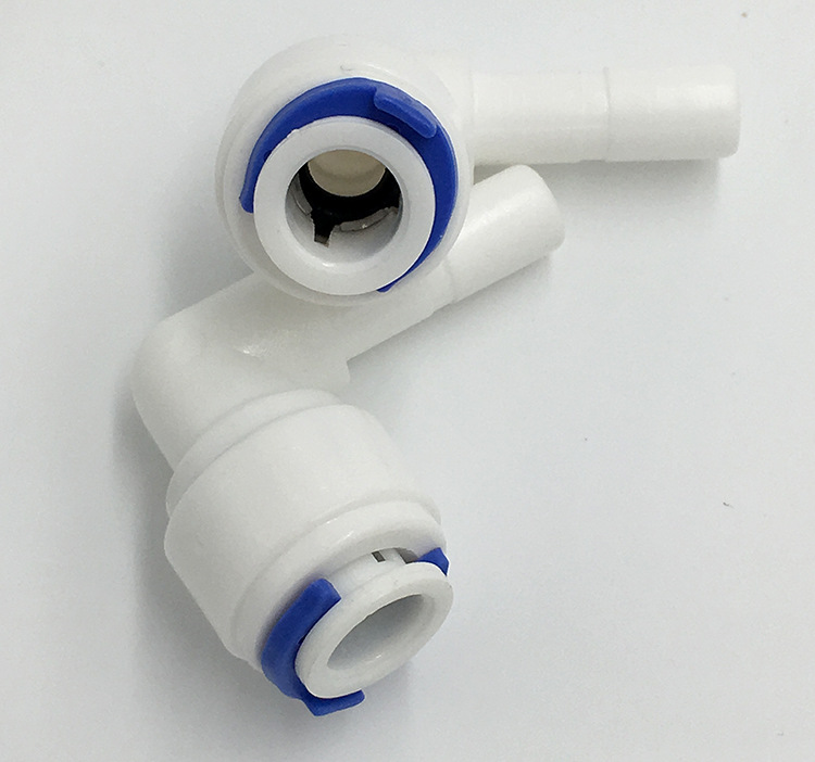 净水器快速接头 厂家直销管道配件l型插铨 pom塑料防水净水管接头