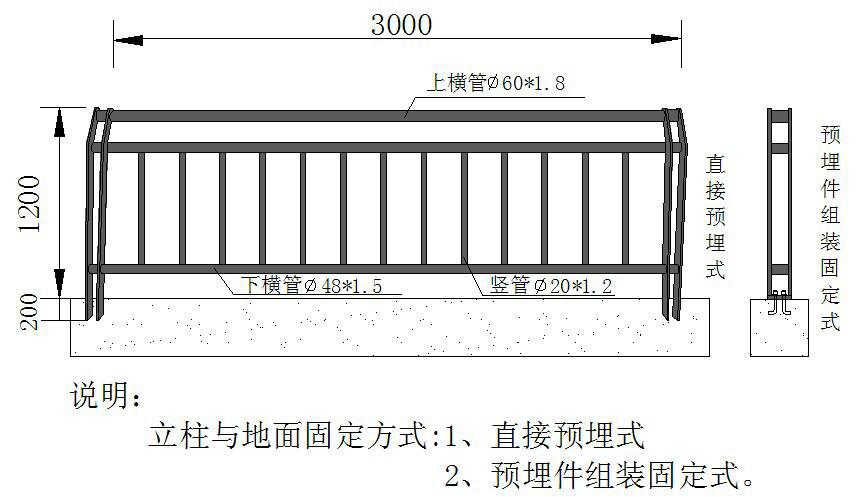 厂家直销桥梁道路防撞栏 河道防护栏杆 高速公路两侧河堤护栏