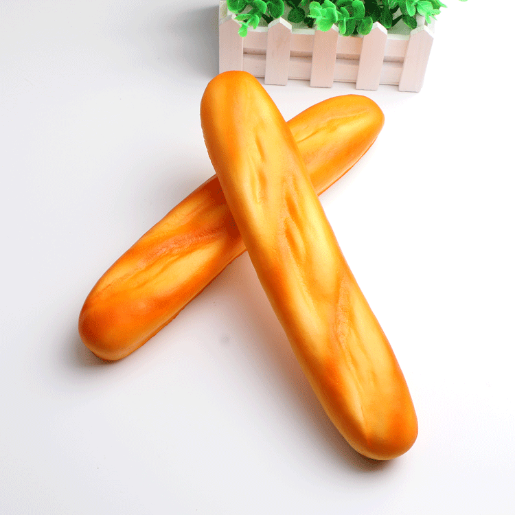 pu仿真手感长形面包长条面包包子土司馒头食物摆放模型批发