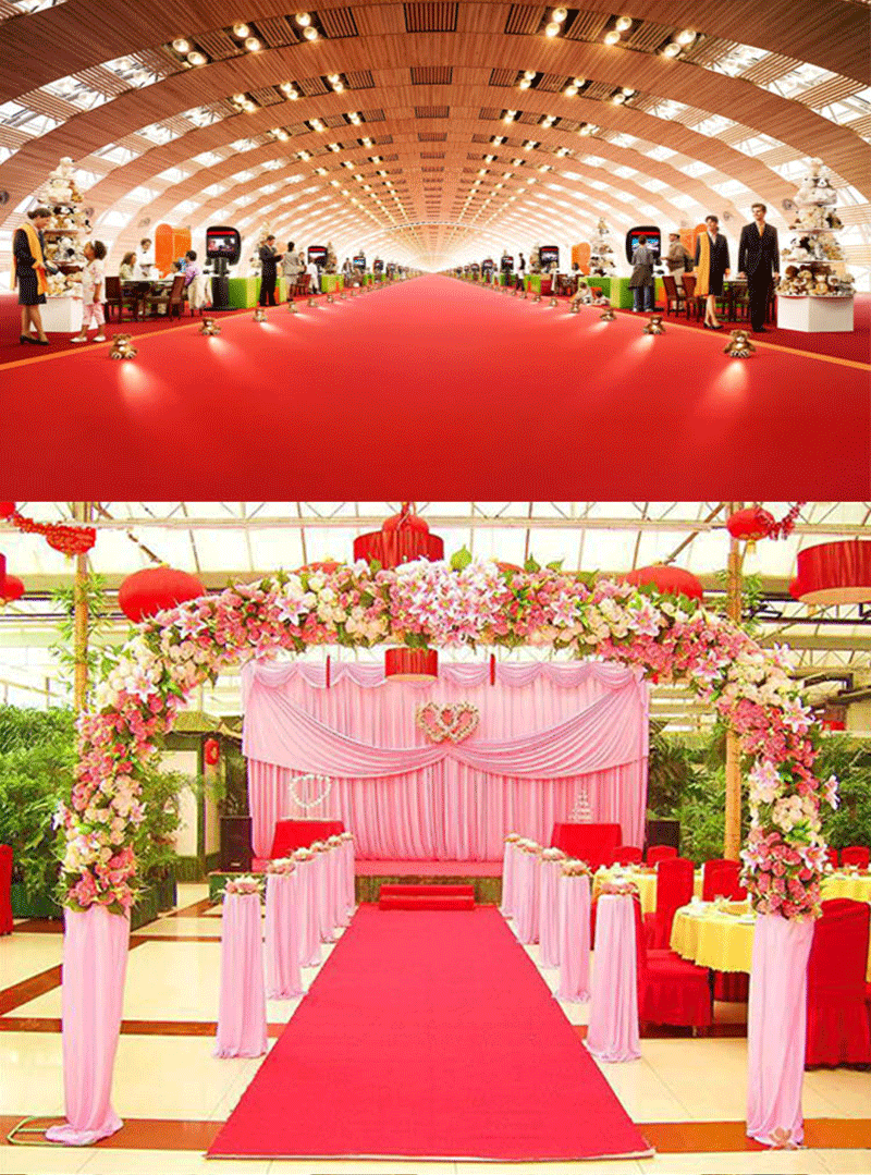 一次性红地毯加厚2mm 婚庆结婚红毯开业庆典活动展会灰色舞台地毯