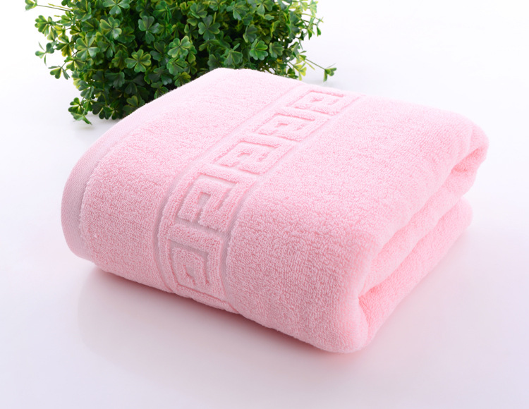 纯棉加厚浴巾 生产加工订做logo提花万字格沙滩巾 礼品套巾批发