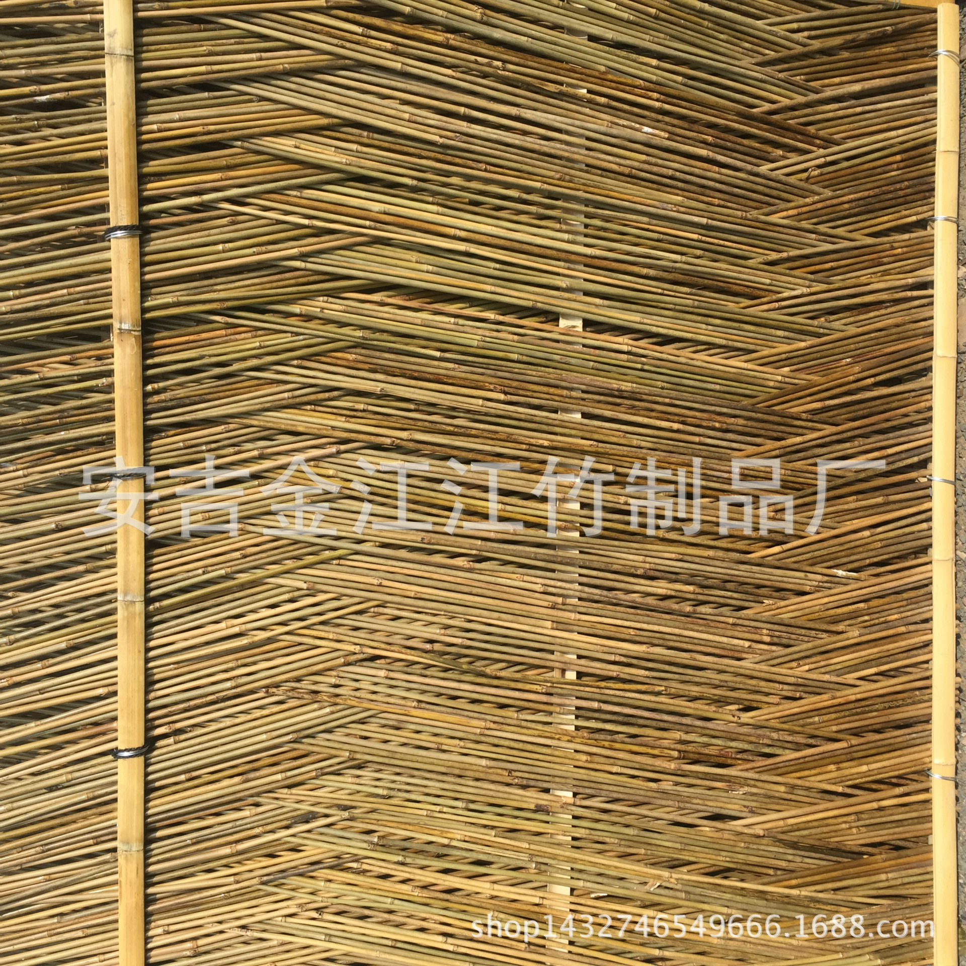供应各式白竹篱笆 传统手工师傅编织 装饰竹篱笆
