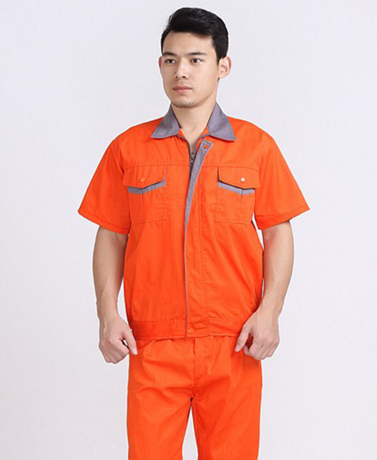 夏季2016夏季新款短袖工作服男汽修服工装半袖劳保服纯棉