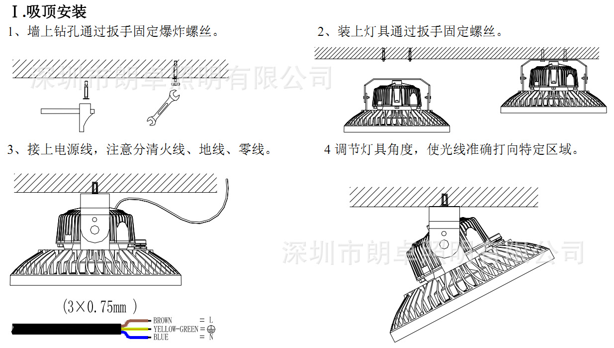 最新款led工矿灯外壳,led旋压灯罩9