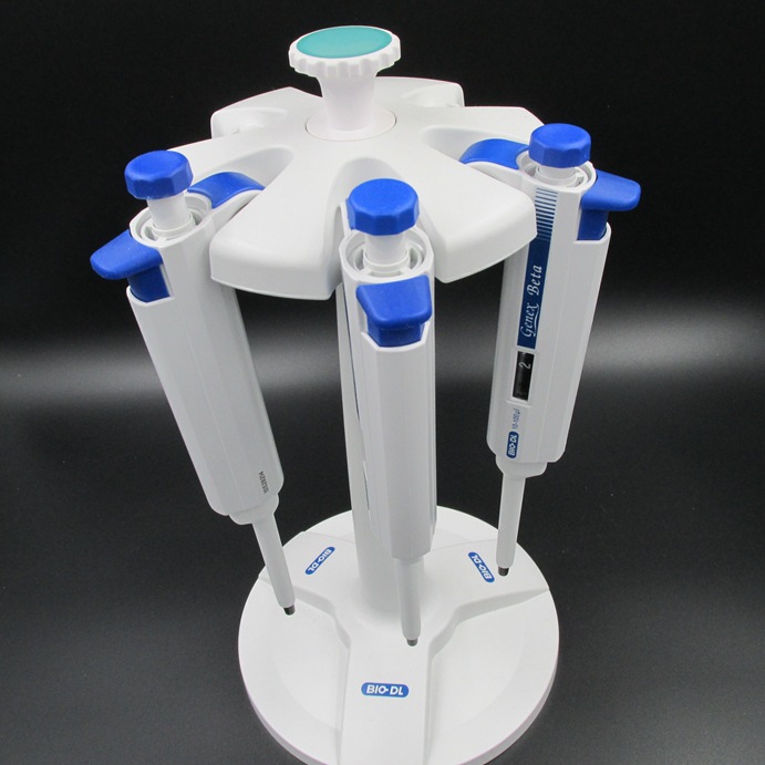 宝予德移液器使用圆形旋转移液器支架可放6支移液器