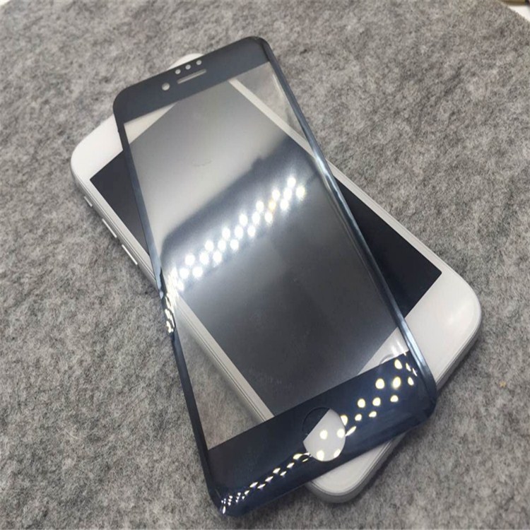 适用于iphone7电镀钢化膜苹果6手机膜3d曲面全屏覆盖碳纤维手机膜