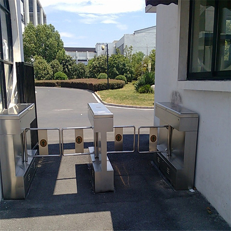 厂家供应摆闸人行通道闸幼儿园闸机指纹人脸条码刷卡考勤门禁翼闸