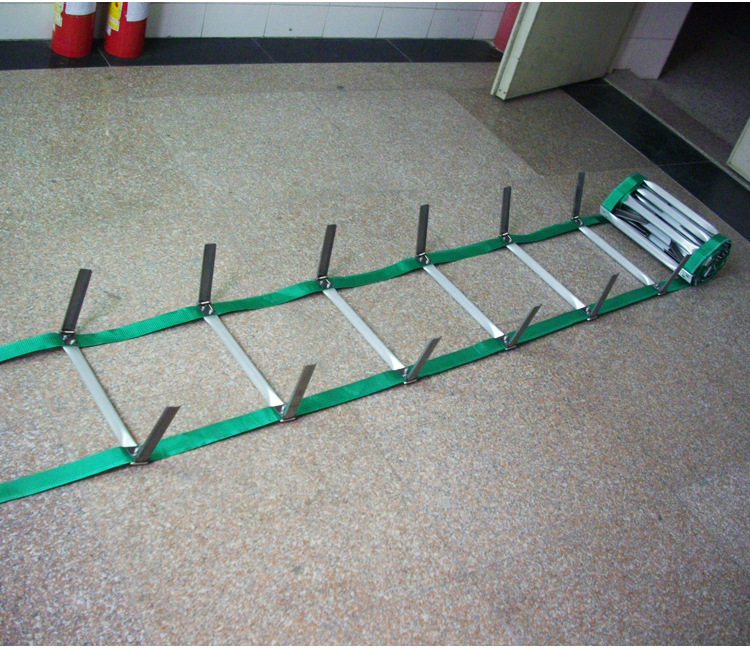 仙人救生梯工厂酒店学校应急便携式欧标消防梯逃生软梯 - 安防批发