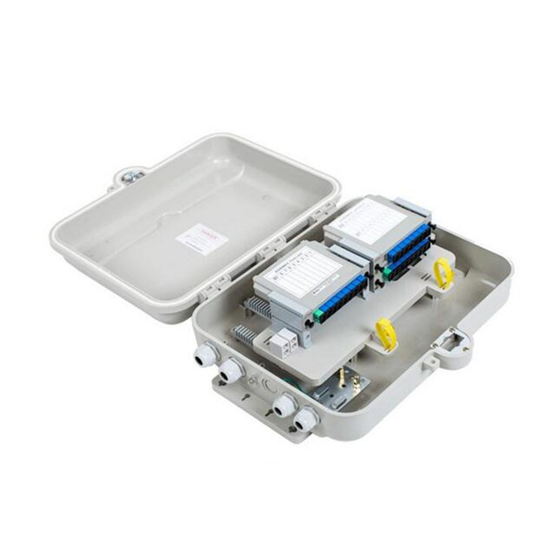 光纤分纤箱室外光缆分光分纤箱24芯48芯光分路器盒电信级