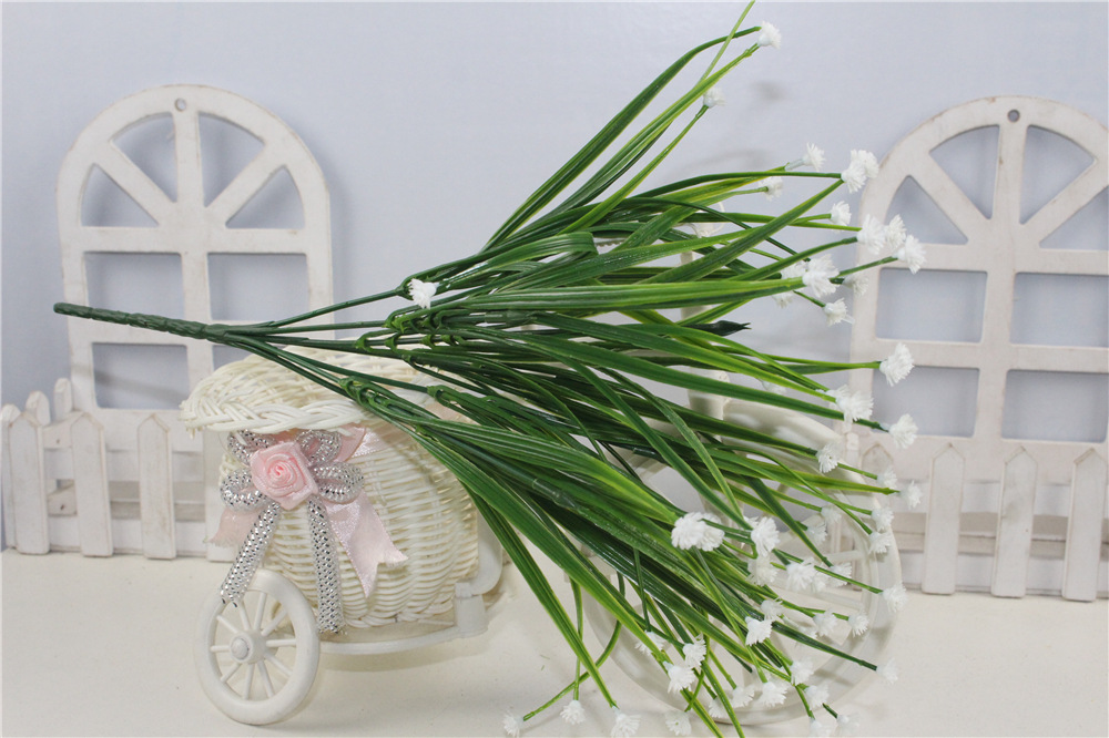 7杈35条水草满天星 厂家直销人造假花 仿真植物欧式塑料普罗旺斯