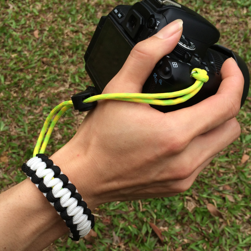 现货户外相机带手链 防丢绳数码相机伞绳单反手腕带相机防失手绳