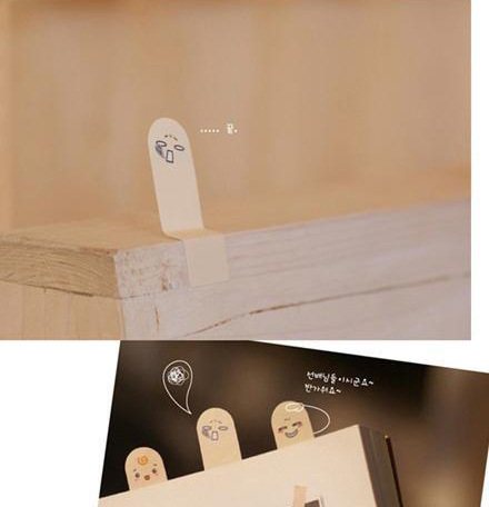 韩国创意手指头便利贴 可爱卡通纸质便签本 小清新n次贴批发定制