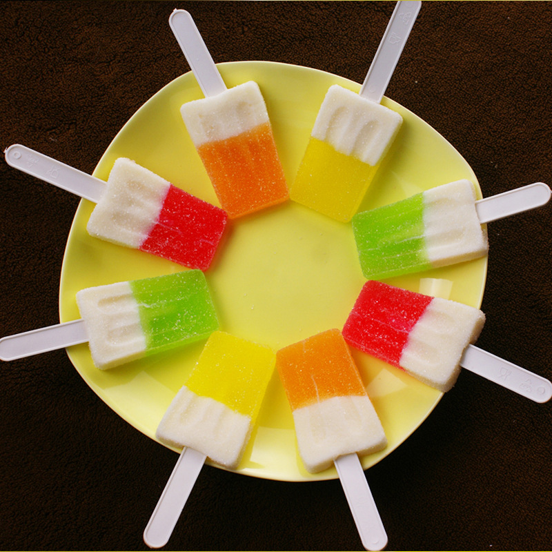 百分享23g雪糕糖果水果软糖儿童休闲小零食棒棒糖批发