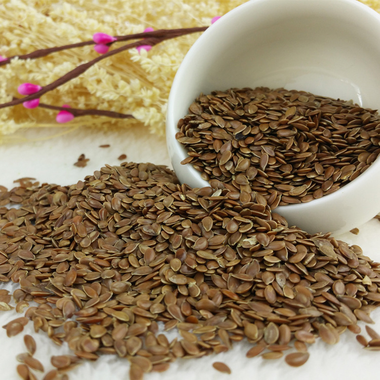 天然无污染亚麻籽 五谷杂粮胡麻籽颗粒饱满