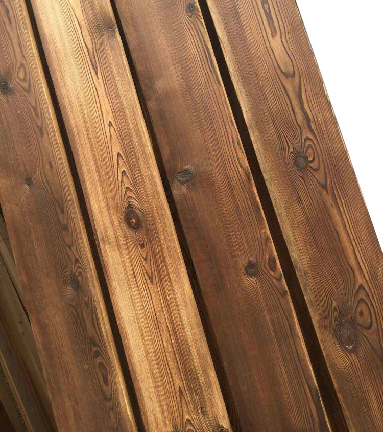 批发碳化木实木扣板护墙板 户外防腐木阳台阁楼板