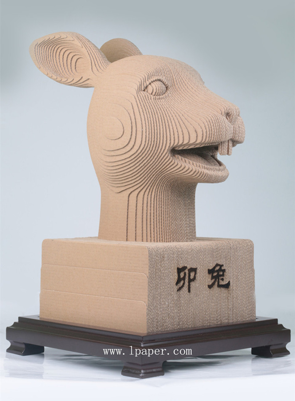 兔首diy十二生肖兽首 纸工艺品摆件儿